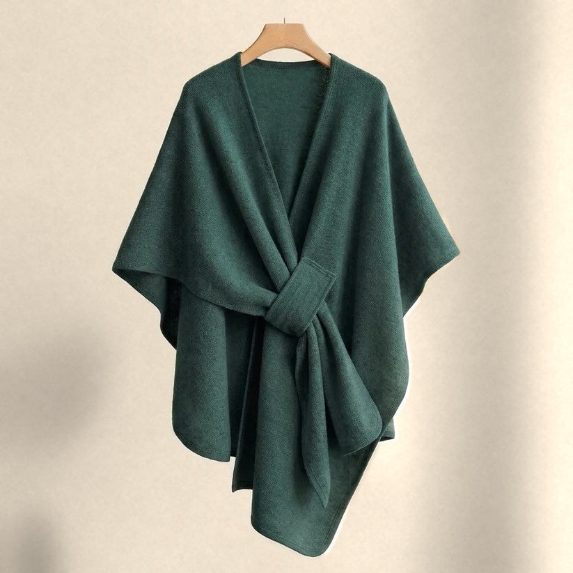 Stugans Poncho i Skogsgrön